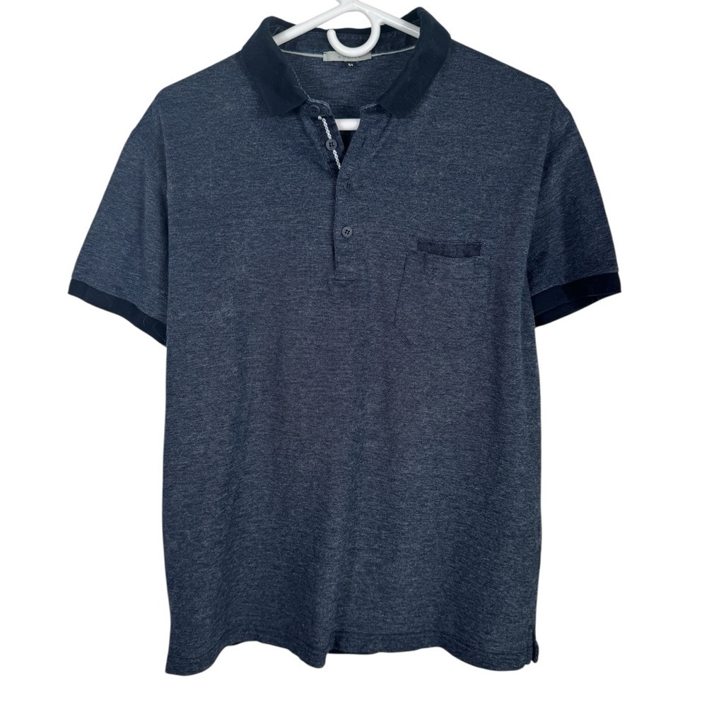 Codice Cotton Knit Polo, Navy Blue, Size 54 (XL)